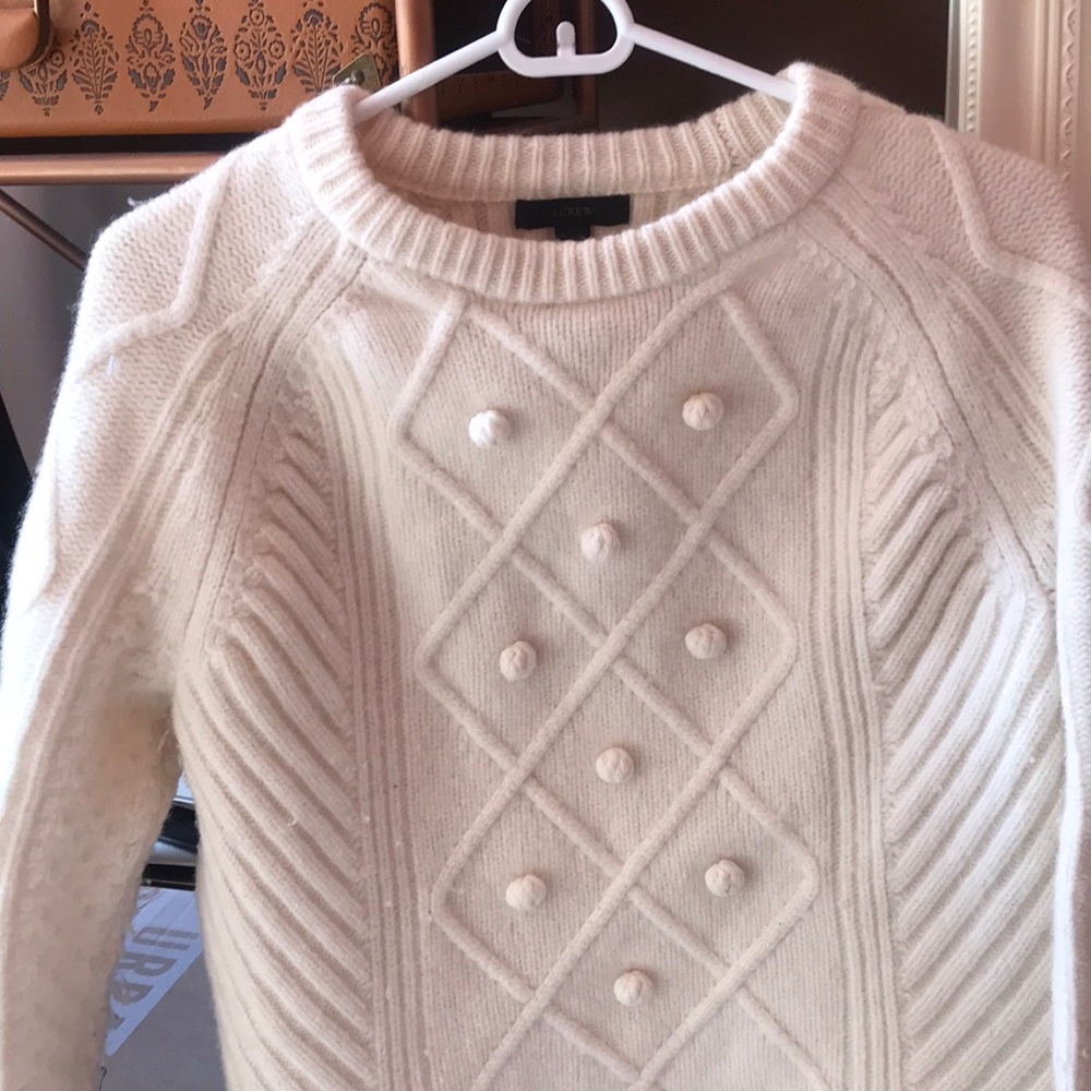 J-crew white sweater